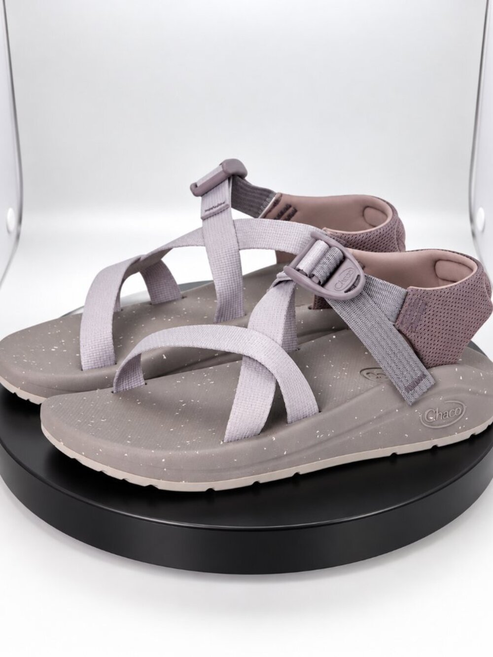 Chaco CushZ Women's Size 11 Dusty Purple (Gray) Cushioned Adjustable Sandals New